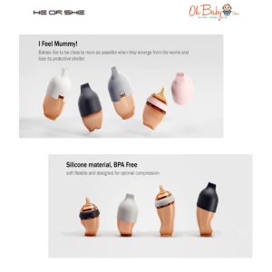 شیشه‌ شیر گردن‌ گشاد هی‌ اورشی مدل160 میل  (Heorshe Wide Neck Baby Bottle)