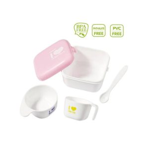 ست ظرف غذای کودک فارلین 5 تکه (Farlin I Love Bentoo 5-Piece Meal Set)